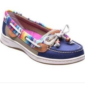 Sperry Rainbow Stripe Topsiders Loafers